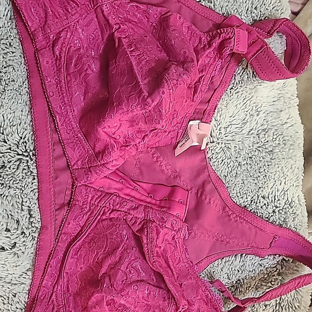 Comfort choice plum color front close 44C bra
